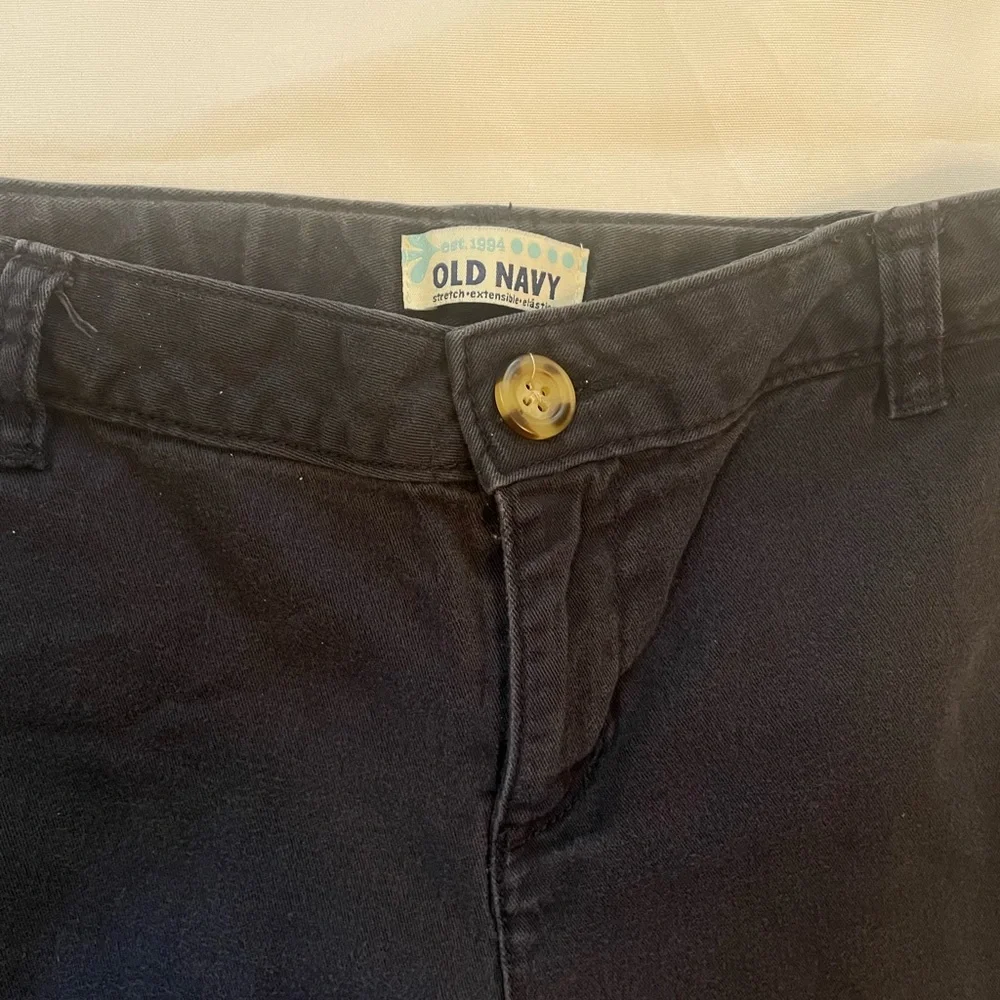 Old Navy Kids Dark Blue Pants, Adjustable Waist, Faux‎ Back Pockets, Size 14